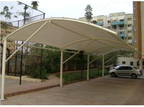 Polycarbonate sheet Parking Shed, Color : White