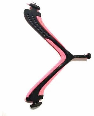 Pink & Black PVC Footwear Strap For Eva Chappal