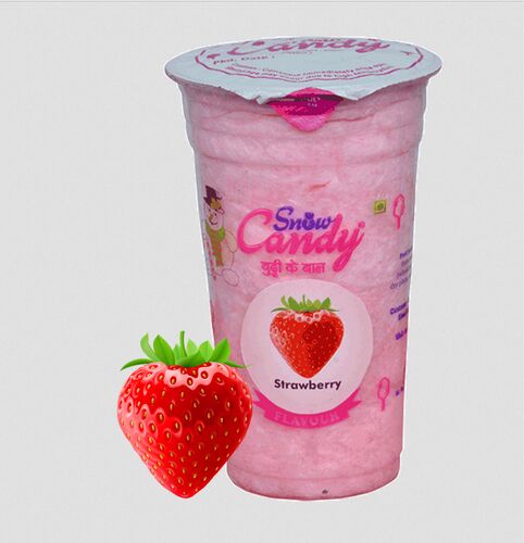Strawberry Flavour Cotton Candy
