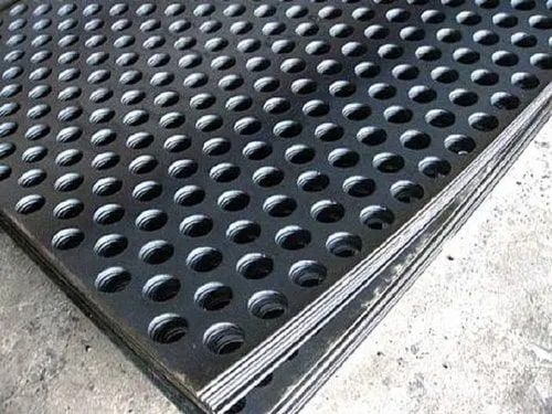 Mild Steel Black Perforated Plates, Size : Standard