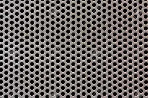 Grey Rectangle Mild Steel Round Hole Perforated Plates, for Industrial, Size : 5 X 10 feet