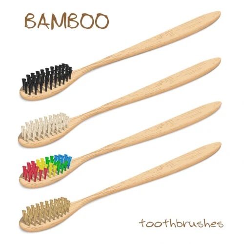 Bamboo Toothbrush, for Cleaning Teeth