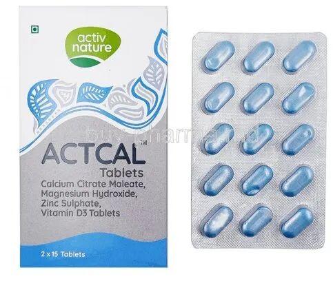 Actcal Tablets, Packaging Type : BOX