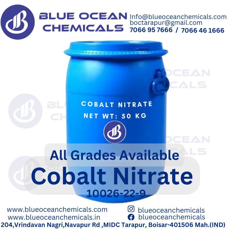 Cobalt Nitrate, CAS No. : 10026-22-9