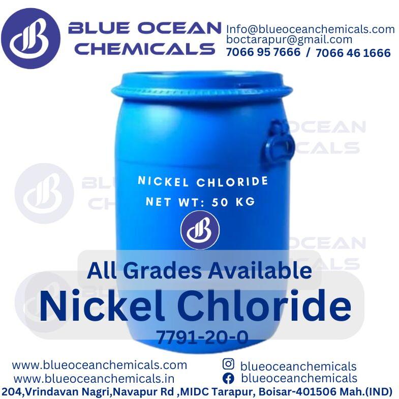 Nickel Chloride, CAS No. : 7791-20-0