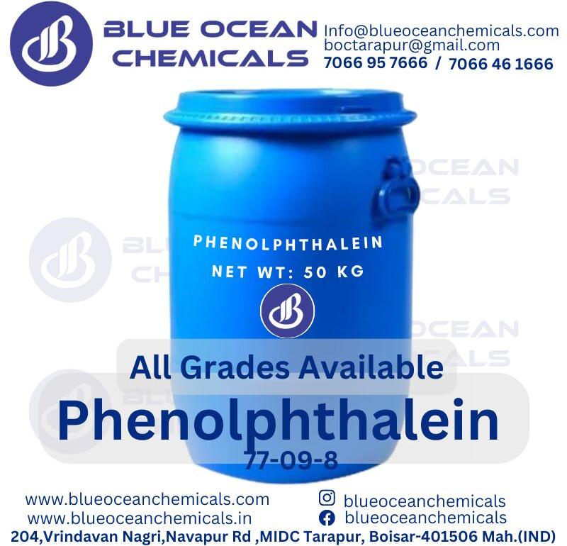 Phenolphthalein, CAS No. : 77-09-8