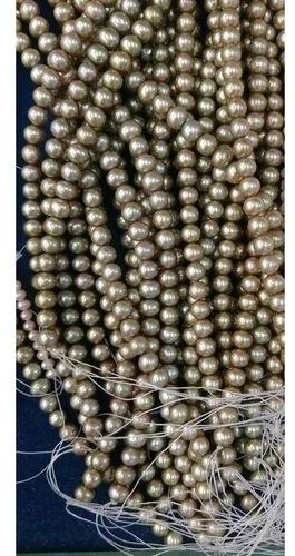 Golden Freshwater Pearl Bead, Occasion : Party Wear