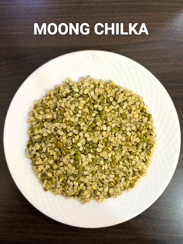 Organic Split Moong Dal, for Cooking, Grade Standard : Food Grade