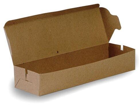 Rectangle Cardboard Food Packaging Box, Color : Brown