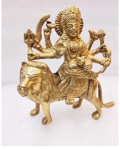 Brass Durga Statue, Packaging Type : Box