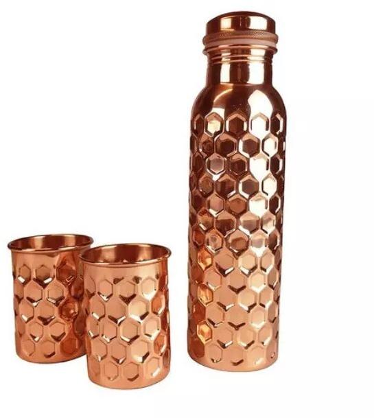 Divian hexadic pure copper bottle, Certification : ISO 9001:2015