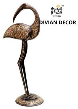 Divian Decor Polished Engraved Brass Statue, for Home, Hotel, House, Shop, Packaging Type : Carton Box