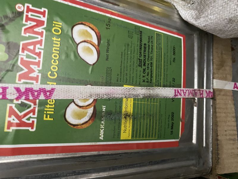 Coconut oil, Packaging Type : Tin