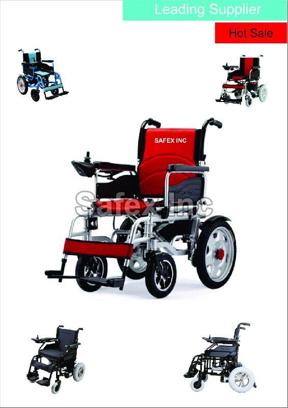 SAFEX INC Polished Aluminium Wheelchair, for Home, Weight Capacity : 100-150kg