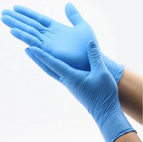 Blue Latex Nitrile Examination Gloves