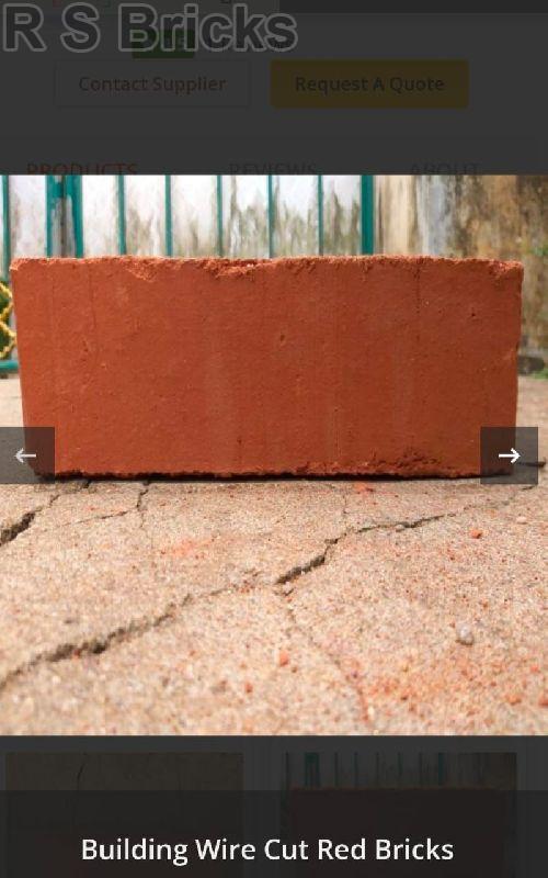 Wire Cut Clay Bricks, Color : Red