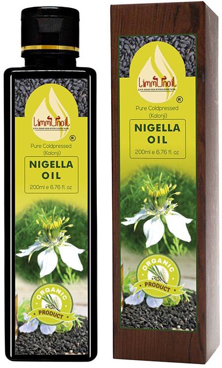 Limmunoil Pure Cold Pressed Nigella Oil-200ml, for Human Consumption, Feature : High In Protein, Low Cholestrol