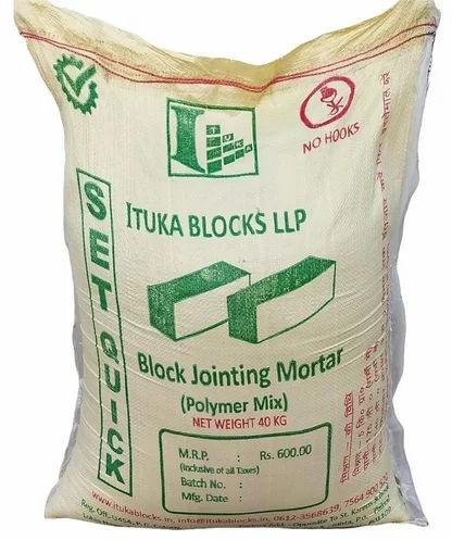 Set Quick Block Jointing Mortar, Packaging Size : 40 Kg