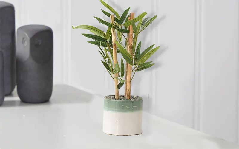 Artificial Bamboo Plant with Ceramic Pot