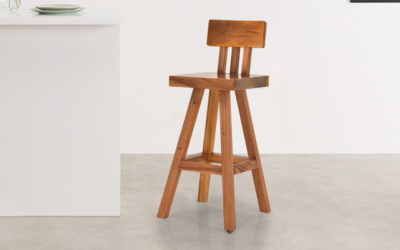 Royaloak Teakwood Teak Wood Bar stool