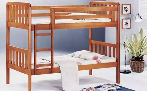 Wooden Bunker Bed, Color : Teak Colour