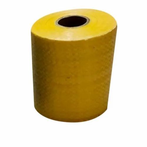 Yellow Laminated PP Woven Roll, Pattern : Plain