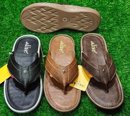 Leather Fancy Mens Slippers Size 6 to 10 at Rs 275 Pair in