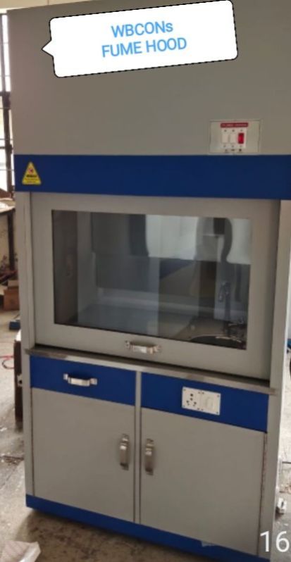 Stainless Steel Fume Hood, Size : 1200/1500/1800x850x2350 Mm