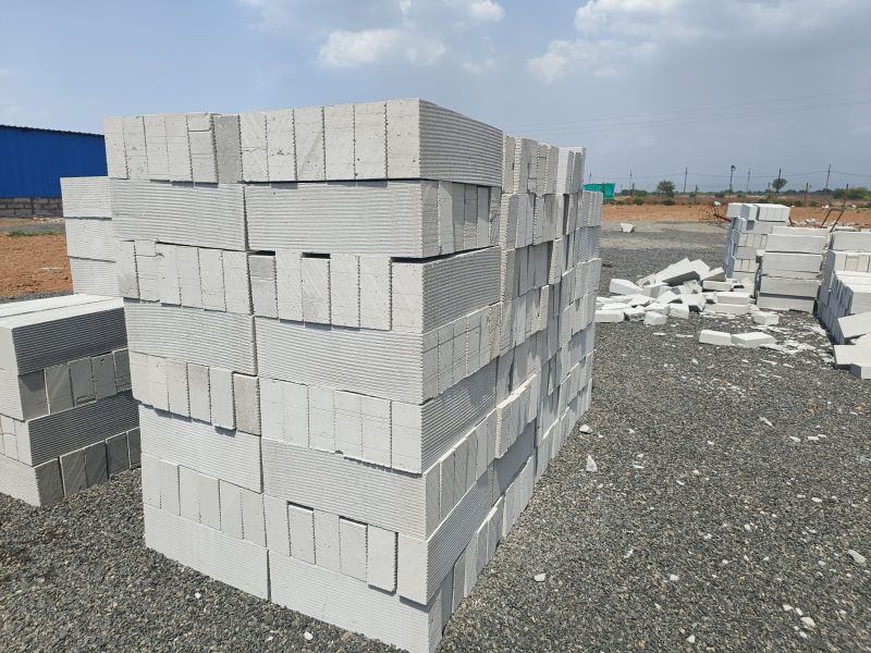 Solid Cement Polished Aac Lightweight Blocks, For Partiton Walls, Side Walls, Wall, Feature : Water Proof