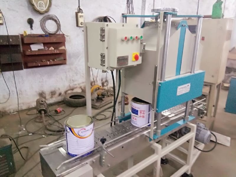 Automatic Lid Pressing Machine for small Plastic/Metal buckets