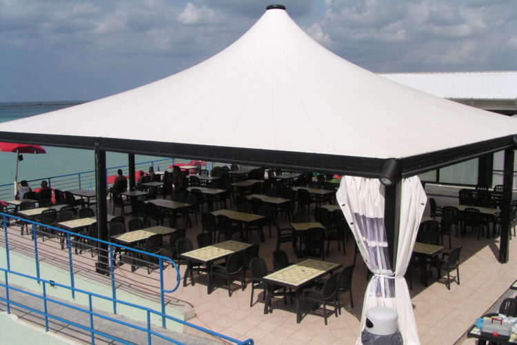 White Dome Tensile Structures, for Car Parking, Exhibition, Size : Customized