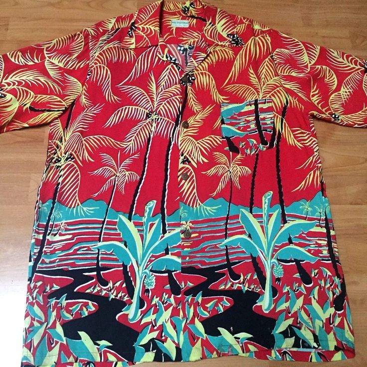 Men Hawaiian aloha goa beach shirt, Size : XL, XXL, XXXL