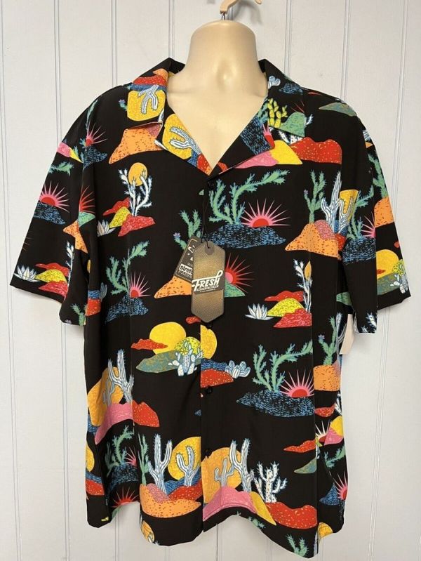 Mens women Hawaiian beach printed shirts, Size : All size
