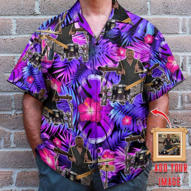 Printed Polyester men hawaiian beach shirt, Size : XL, XXL, XXXL, 4xl 5xl