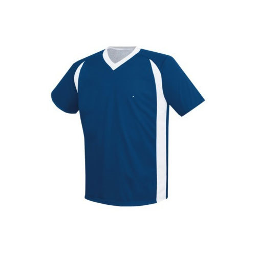 Blue Half Sleeves V Neck Sports T Shirts