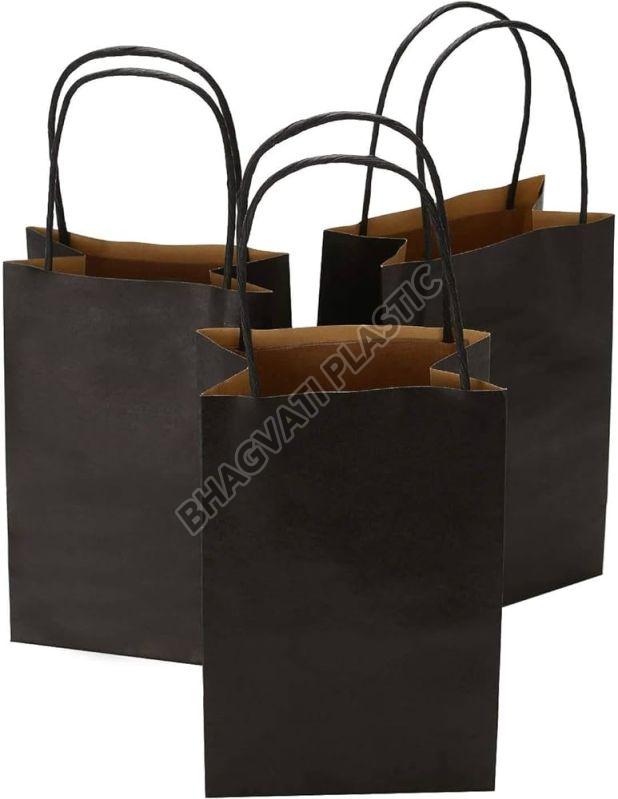 Ractangular 250-400 Gm Plain Paper Hand Length Handle Bags
