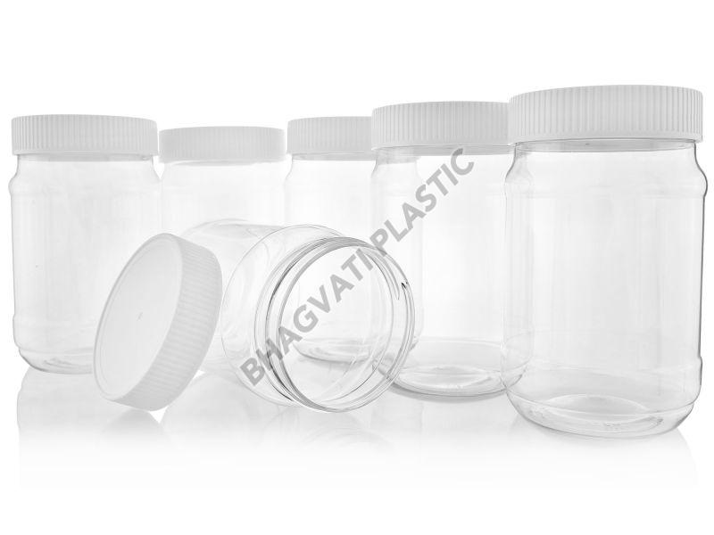 Round Plain HDPE Plastic Jars, for Canned Food, Loose Powder, Plastic Type : PET