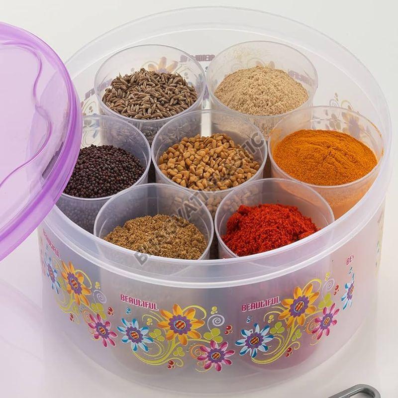 Printed Plastic Spice Box, Feature : Weatherproof, Supreme Finish, Recyclable, High Grip, Folding