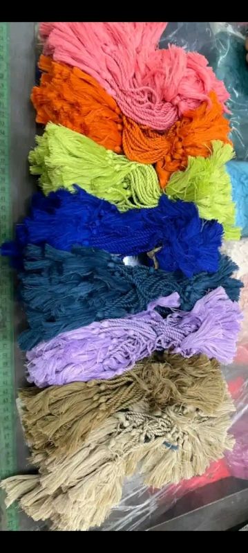 Rope Tech All Yarn Twisted Tassel Cord, For Garments, Size : 2to 20 Mm