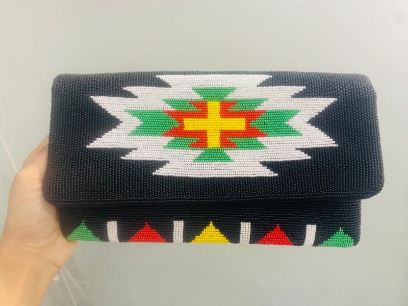 Fancy Beaded Clutch, Size : Standard