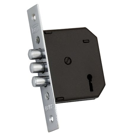 Chrome Polished Metal 3 Bullet Deadlock, for Bathroom Door, Bedroom Door Etc., Packaging Type : Paper Box