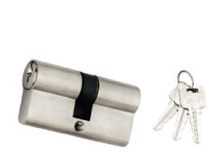 Silver Cylindrical 3 Regular Key BSK Cylinder Lock
