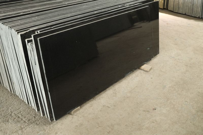 Lexus Stones Polished Super Black Granite Slab, for Countertop, Flooring, Size : Multisizes