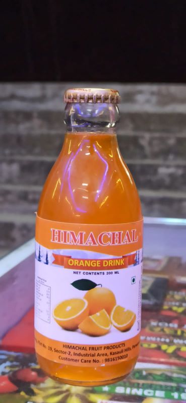 Himachal Orange Drink, Packaging Type : Glass Bottle