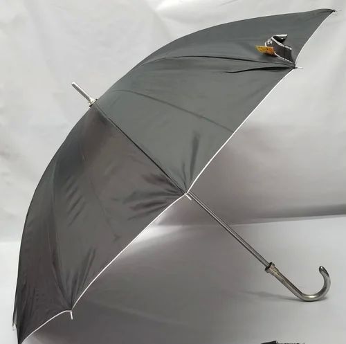 12 Tar Black Silver Umbrella, for Protection From Sunlight, Raining, Size : 25x12 Inch