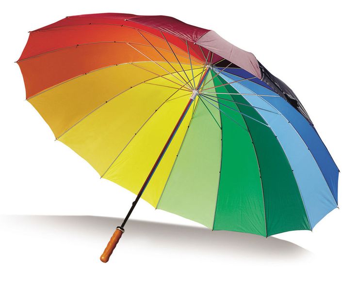 12 Tar Multicolor Golf Umbrella, Handle Material : Iron