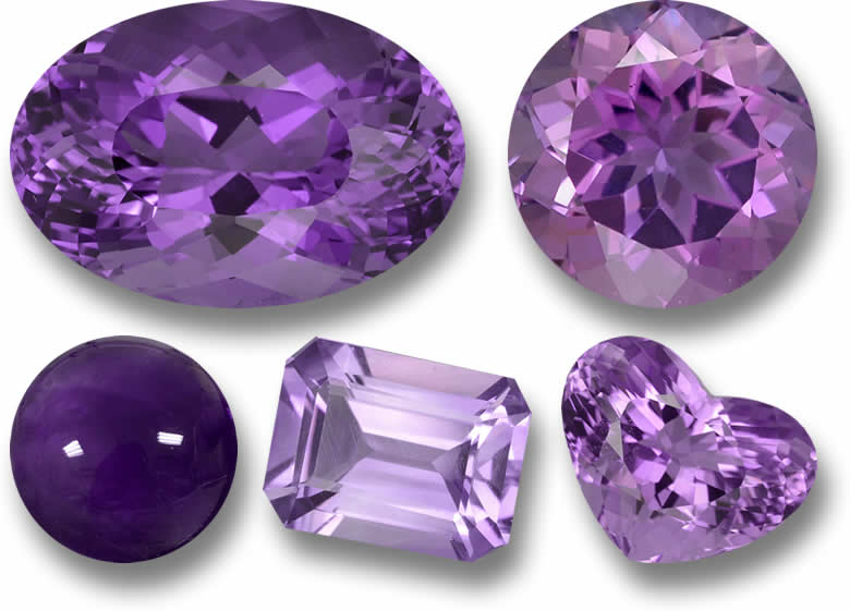 Purple Polished Amethyst Gemstone, for Jewellery