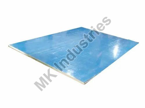 Sky Blue Rectangular Coated Sandwich Puf Panel, for Wall Insulations, Roofing, Size : Up To 9 Mtr.
