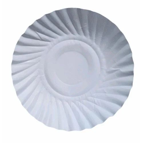 6 Inch Plain Butter Wrinkle Paper Plate