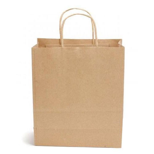 Brown Twisted Rope Handle Paper Bag, for Shopping, Capacity : 5kg